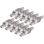 shiverpeaks 10x shiverpeaks®-BASIC-S--cat. 6A Tool-less RJ45 Stecker mit Knickschutz geschirmt (BS08-51001-10)