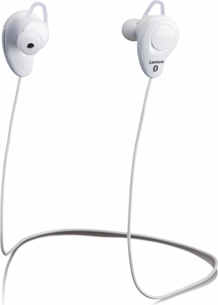 Lenco EPB-015 Kopfhörer Kabellos im Ohr Anrufe/Musik Bluetooth Weiß (EPB-015WH)