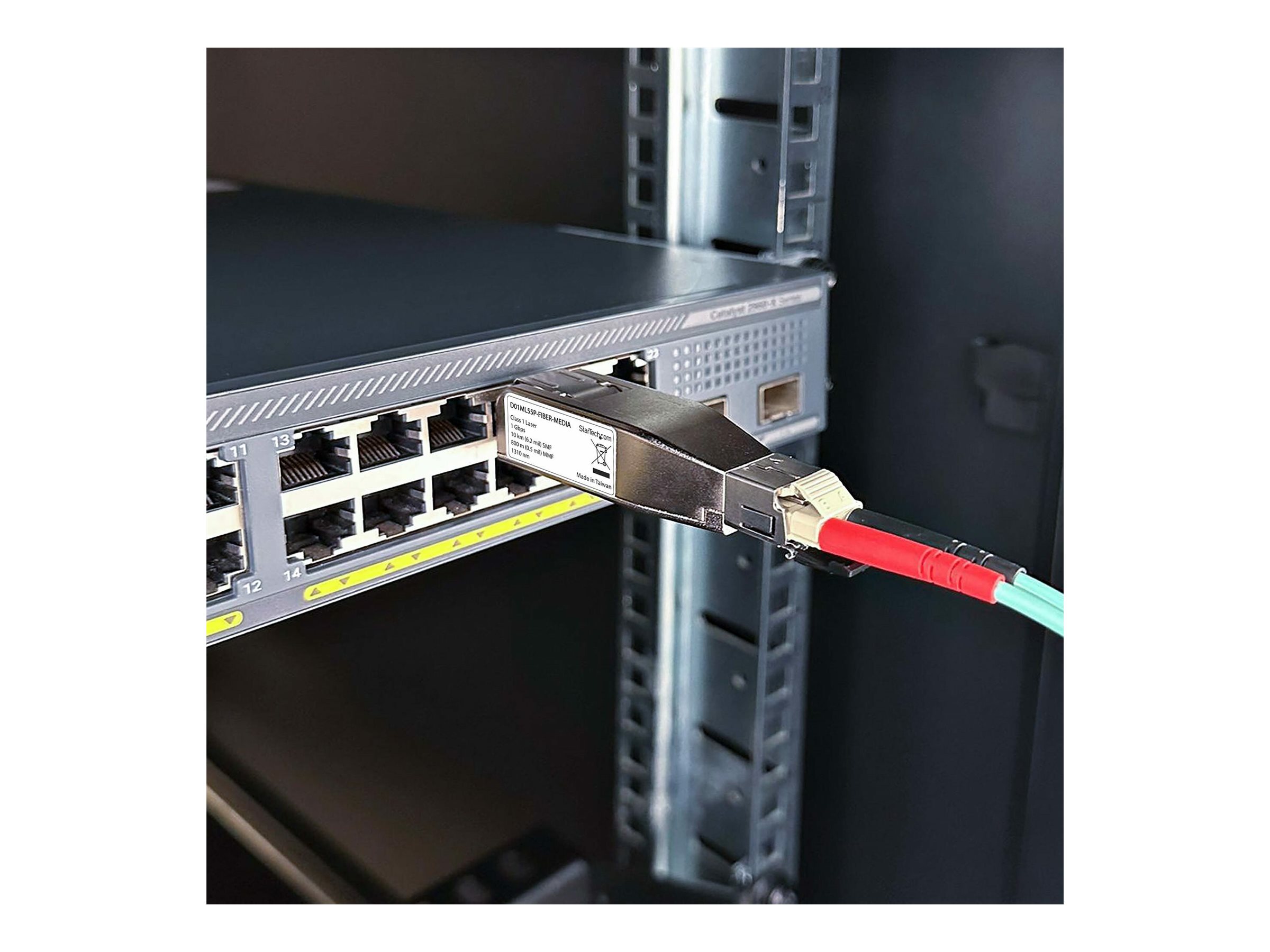StarTech.com Gigabit Glasfaser Medienkonverter RJ-45 zu LC 1 Gbps Silber