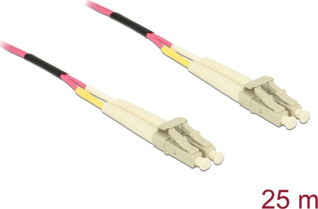 Delock Kabel Lichtwellenleiter LC Duplex Multimode OM4 25 m (80154)