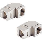 shiverpeaks Keystone RJ45 Verbinder, CAT 6A, Winkel, STP - 2 Stück (BS08-10004-2)