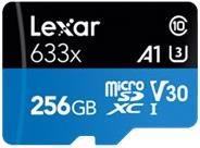 Lexar microSDXC Card 256GB High-Performance 633x UHS-I U3 (LSDMI256BB633A)