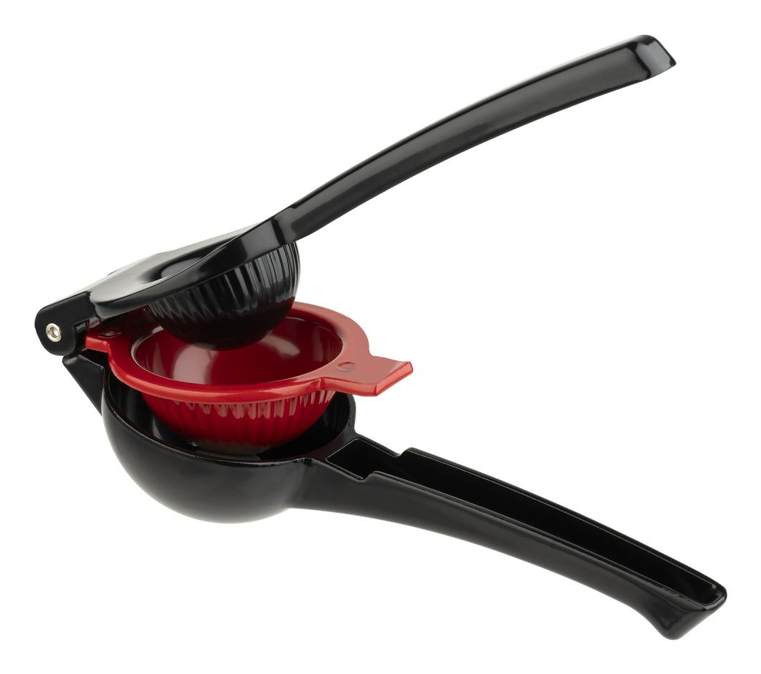 APS Zitronenpresse aus Aluminium-Druckguss, Schwarz/Rot