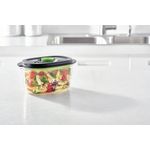 FoodSaver FFC022X Lebensmittelaufbewahrungsbehälter Oval Box 1,2 l Schwarz - Transparent 1 Stück(e) (FFC022X)