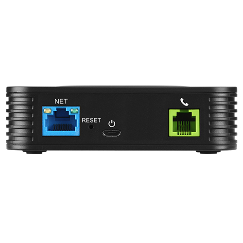 Grandstream HandyTone HT801 v2 VoIP-Telefonadapter Schwarz