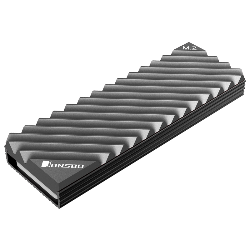 Jonsbo M.2-3 M.2 SSD Kühlkörper 2280 Schwarz, Grau