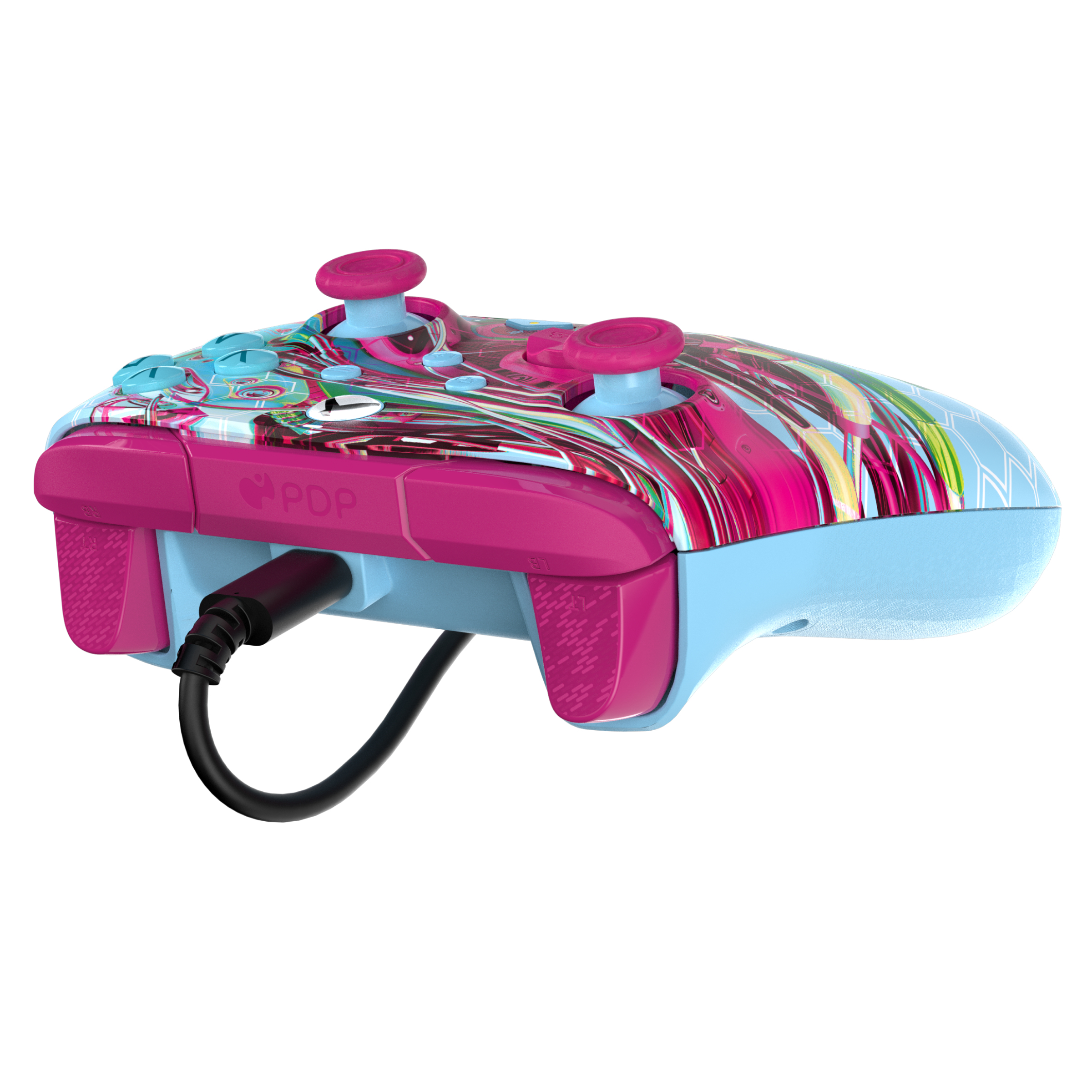 PDP REMATCH GLOW Advanced Kabelgebundener Controller USB Typ-C Blau/Pink