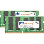 PHS-memory 16GB (2x8GB) Kit RAM Speicher kompatibel mit Dell Precision 7510 (Xeon Prozessor) DDR4 SO DIMM ECC 2666MHz PC4-2666V-P (SP463556)