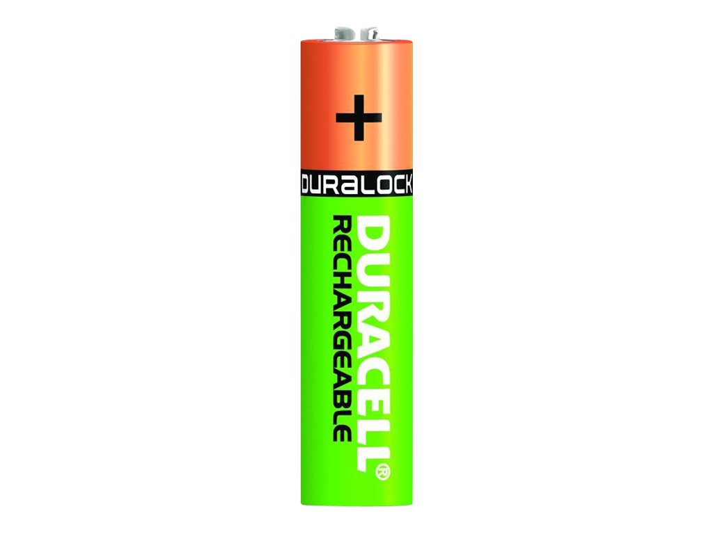 Duracell StayCharged AAA NiMH Akku 4 Stück 750 mAh Mehrfarbig