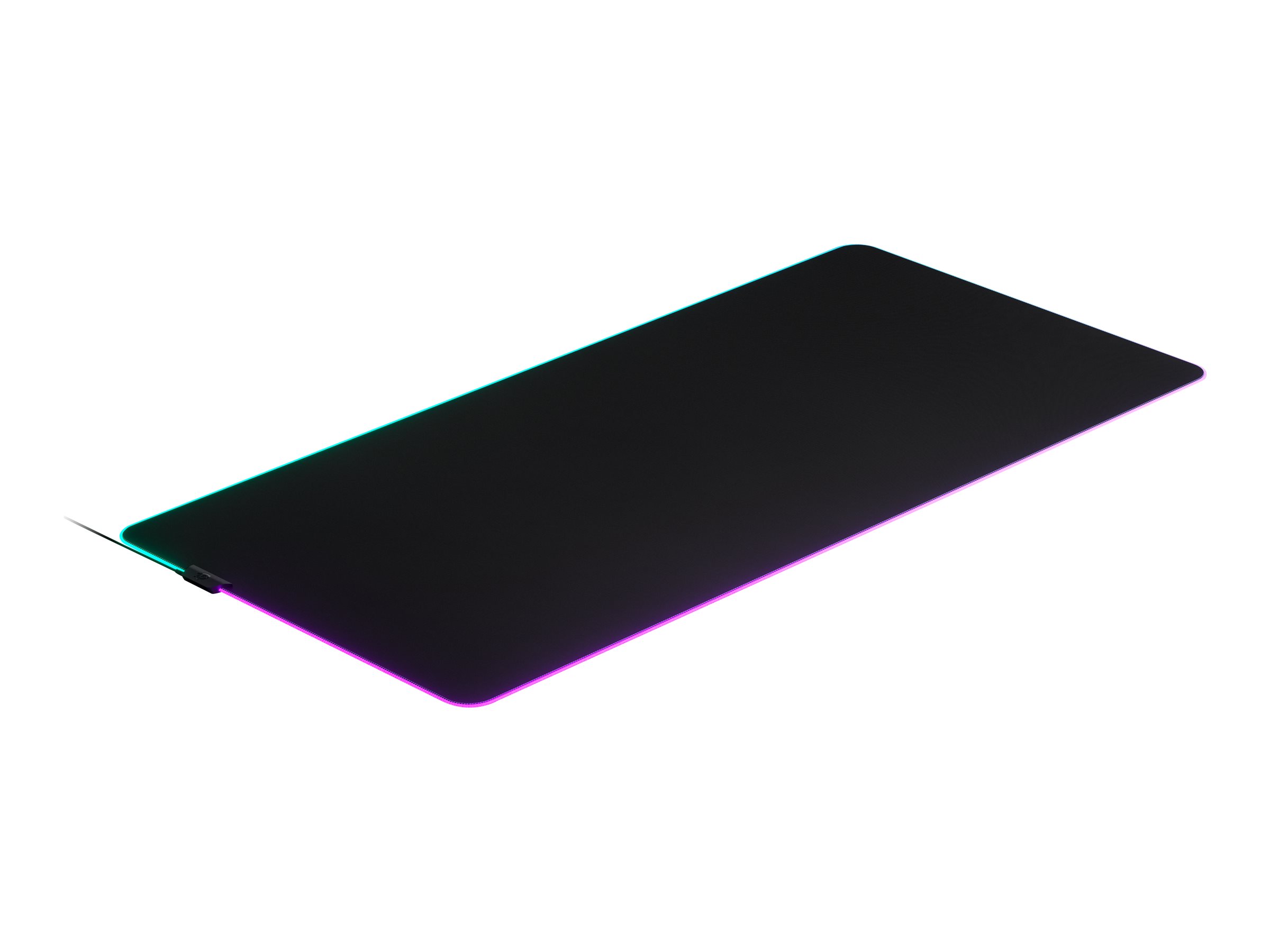 SteelSeries QcK Prism Cloth Gaming-Mauspad XXXL 2-Zonen-RGB-Beleuchtung Schwarz