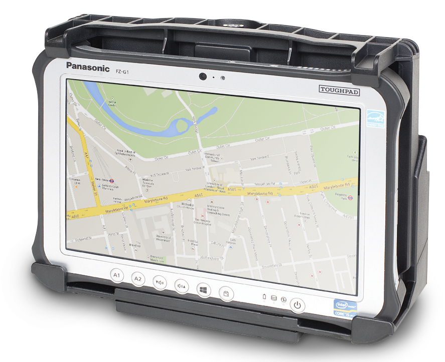 Panasonic Gamber Johnson KFZ-Dockingstation PCPE-GJG1V02, VESA 75, Schwarz