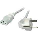 EFB-Elektronik Netzleitung Schutzkontakt 90° - C13 180°, grau, 2,5 m, 3 x 1,00 mm² Hersteller: EFB Elektronik (EK501.2,5V2)