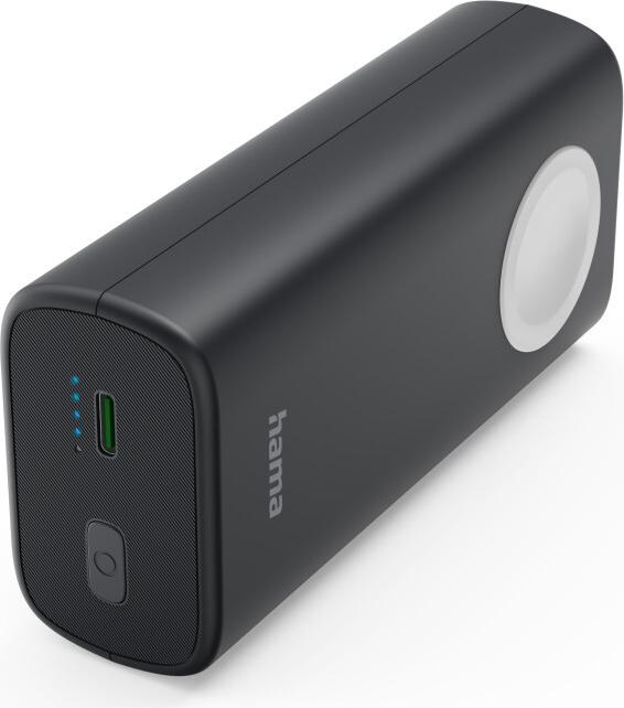 Hama Power Pack Watch, Wireless f. Apple Watch, 10000mAh, Ausgang: USB-C, Schw (00201768)