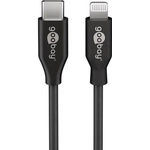 Goobay USB-C™ Lade- und Synchronisationskabel, 1 m, Schwarz - MFi-Kabel für Apple iPhone/iPad Schwarz (39445)
