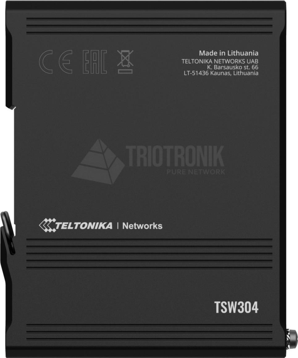 Teltonika TSW304 Netzwerk-Switch Gigabit Ethernet (10/100/1000) Power over Ethernet (PoE) Schwarz (TSW304)