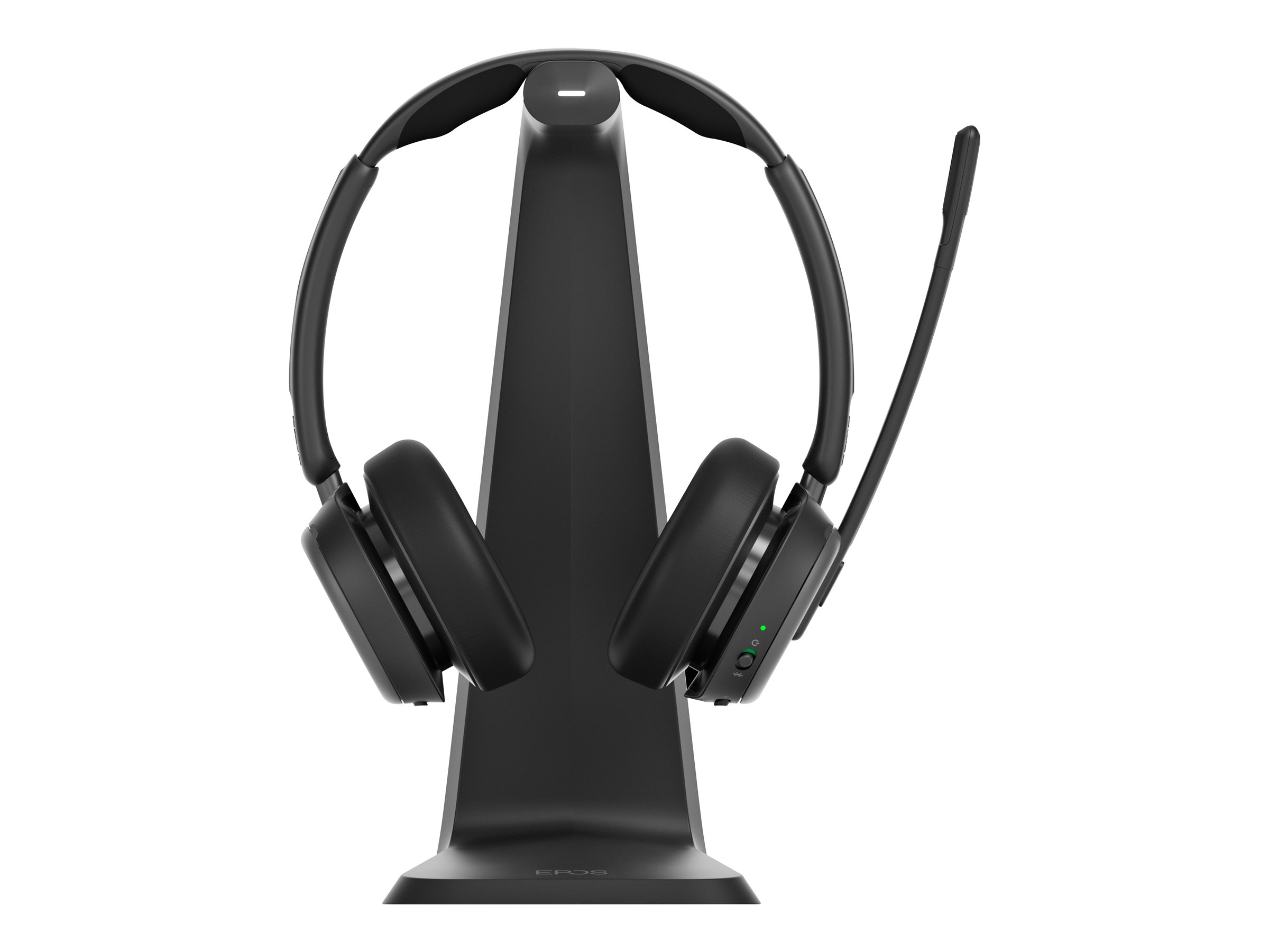 EPOS IMPACT 1061T ANC Stereo Bluetooth Headset mit ANC und Ladestation Schwarz