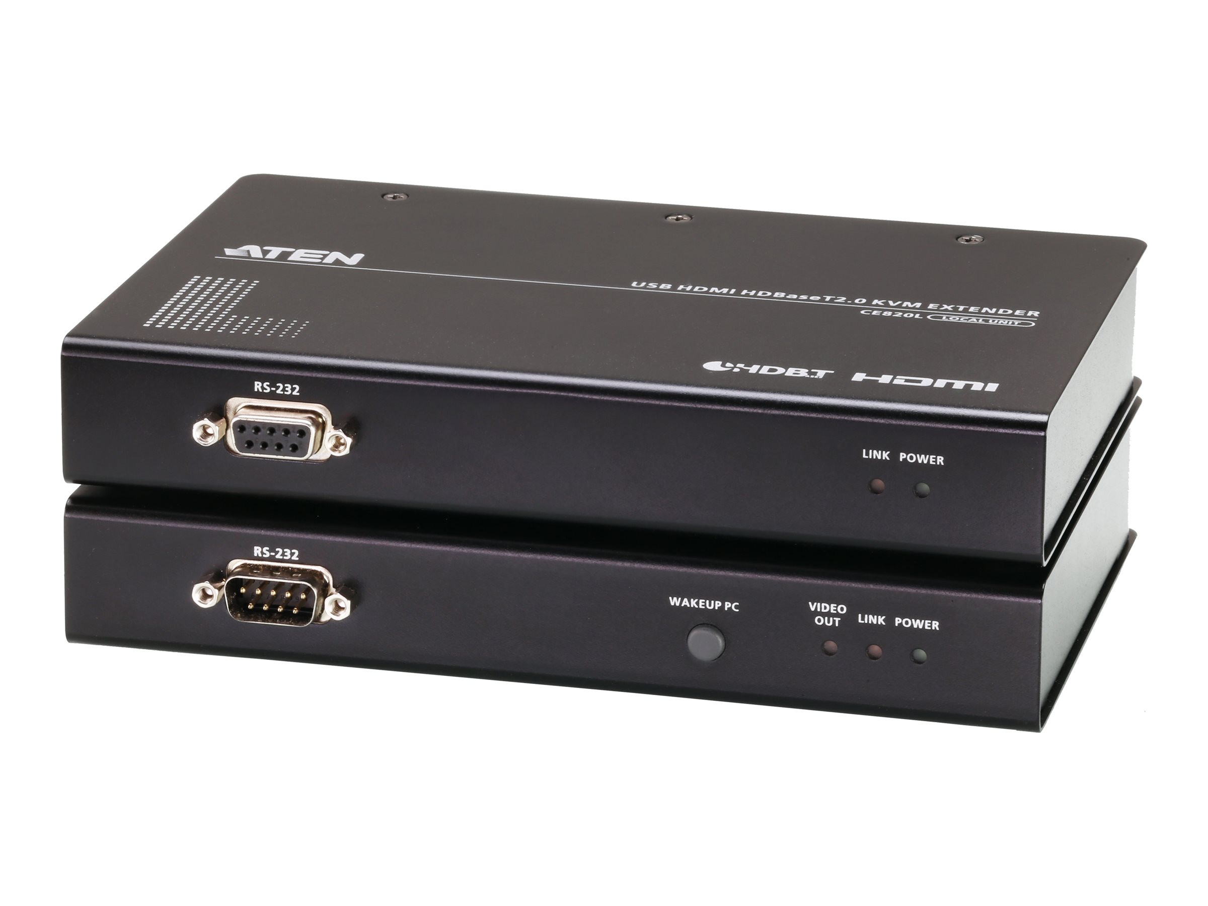 ATEN CE820-ATA-G KVM-Extender HDBaseT 2.0 HDMI USB 2.0 150 m 4K Schwarz