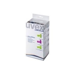 uvex Gehörschutz-Nachfüllbox "one2click", Farbe: lime Einweg-Gehörschutzstöpsel x-fit, lose im Karton, Material: - 1 Stück (2112022)