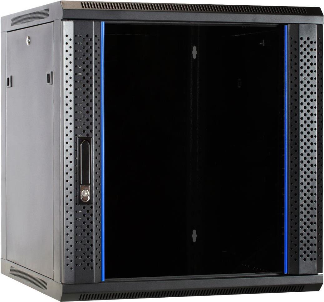 DSIT 12 HE Serverschrank, Wandgehäuse mit Glastür (BxTxH) 600 x 600 x 635mm (DS6612)