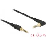 DeLOCK Audiokabel Stereo Mini-Klinkenstecker (M) bis Stereo Mini-Klinkenstecker (M) gewinkelt (85564)