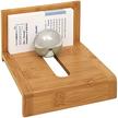 WEDO Visitenkartenhalter, aus Bambus, mit Stahlkugel durch die Stahlkugel werden die Karten gehalten (61 1407)