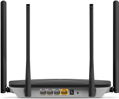 Mercusys AC12G WLAN-Router Wi-Fi 5 Dual-Band Gigabit Schwarz
