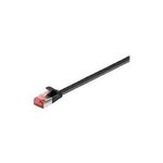 Wentronic Goobay CAT 6 Flach-Patchkabel, U/FTP, Schwarz, 15 m - Kupfermaterial (94238)