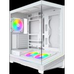 Montech Sky 3 (W) Midi-Tower PC-Gehäuse ATX ARGB Tempered Glass Panoramaglas weiß (SKY 3 (W))