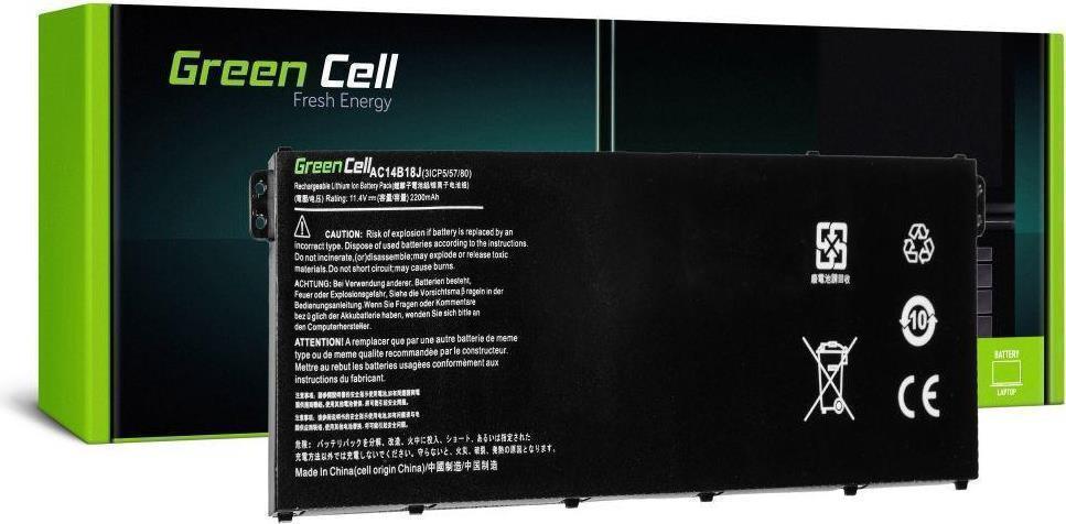 Green Cell Laptop-Batterie (gleichwertig mit: Acer AC14B18J, Acer AC14B8K) (AC52)