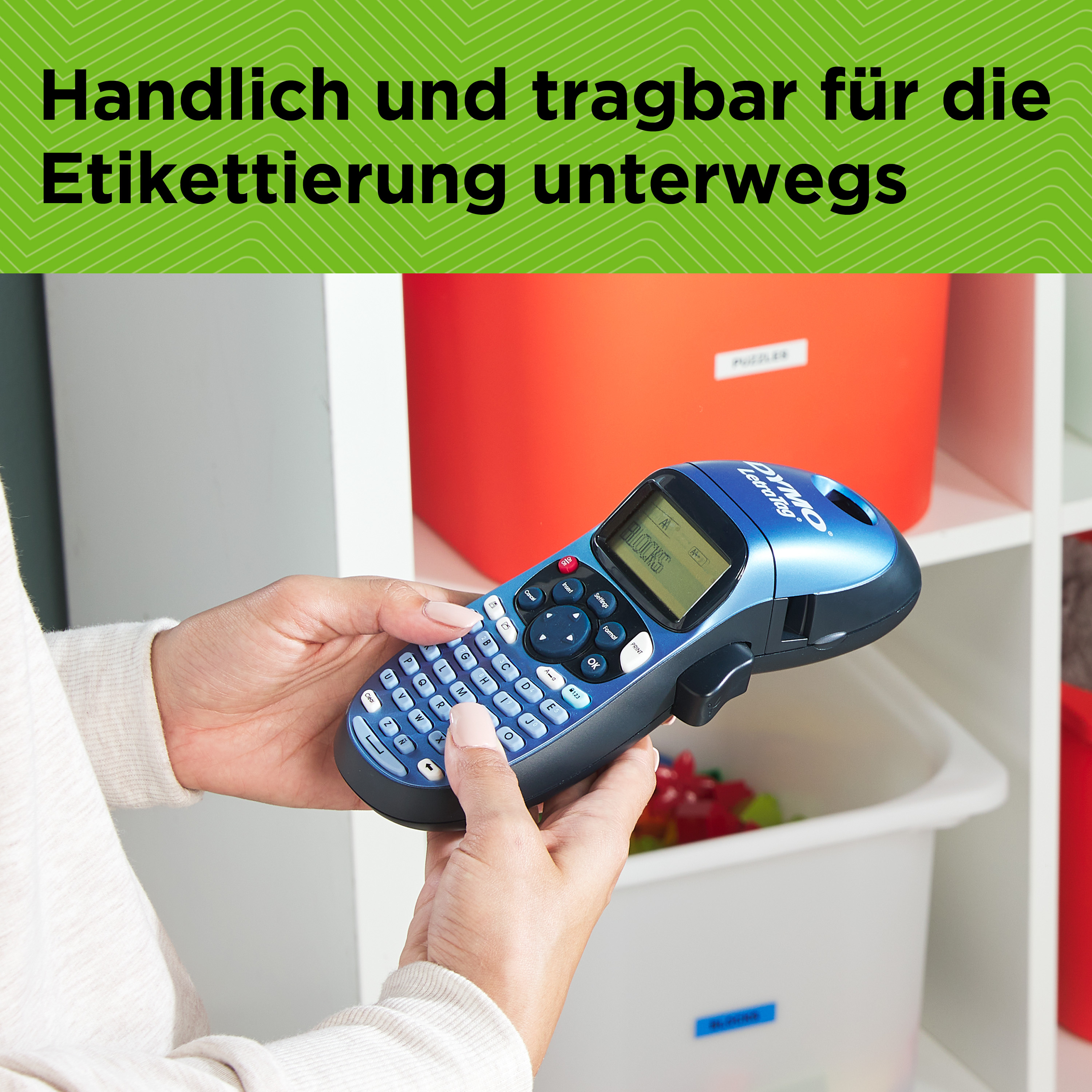 Dymo LetraTag LT-100H Beschriftungsgerät 180 dpi LCD Schwarz