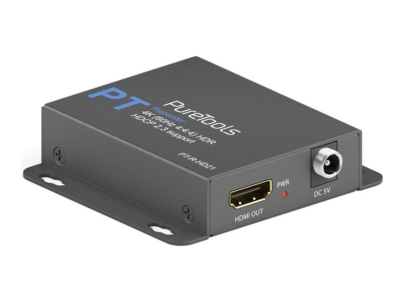 PureLink PureTools PT-R-HD21 HDMI Repeater 4K 60 Hz Schwarz