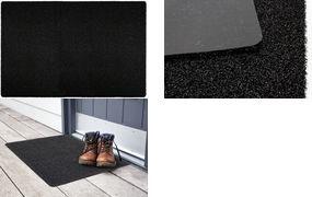 PAPERFLOW Schmutzfangmatte NEVADA, 1.000 x 1.500 mm, schwarz mit Bürsteneffekt, für stark frequentierte Bereiche, - 1 Stück (4TNE100X150.01)