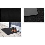 PAPERFLOW Schmutzfangmatte NEVADA, 1.000 x 1.500 mm, schwarz mit Bürsteneffekt, für stark frequentierte Bereiche, - 1 Stück (4TNE100X150.01)