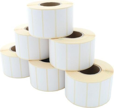 ARTDEV Etikettenrolle - Thermotransfer, 50 x 20mm, D85mm, Kern 40,1500 Etiketten/Rolle permanent (ETP 050-020 K40 D085)