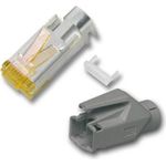 RJ45-Hirose Stecker STP, TM31 hellgrau, 50 Stück, 3 Elemente, Cat.6A Hersteller: HIROSE (H7642.12-50)