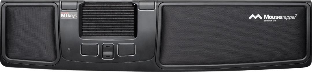 Mousetrapper Advance 2.0 Ergonomisches Zentrales Zeigegerät USB 6 Tasten Schwarz, Weiß