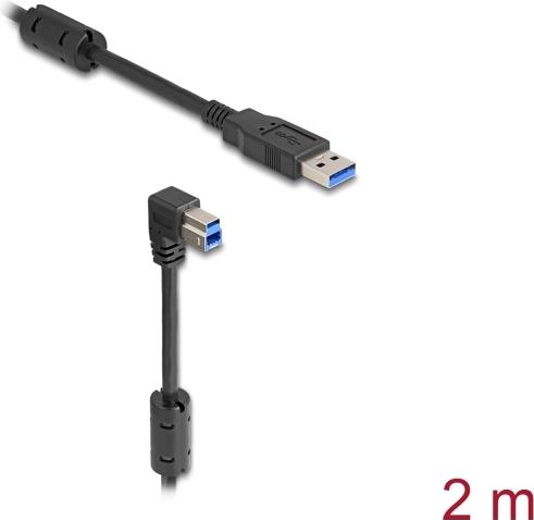 Delock 81113 USB 3.0 Kabel A Stecker auf B Stecker 90° unten 2 m (81113)