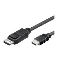 Delock Kabel DisplayPort 1.1 Stecker > High Speed HDMI-A Stecker Passiv 1 m schwarz (82586)