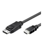 Delock Kabel DisplayPort 1.1 Stecker > High Speed HDMI-A Stecker Passiv 1 m schwarz (82586)