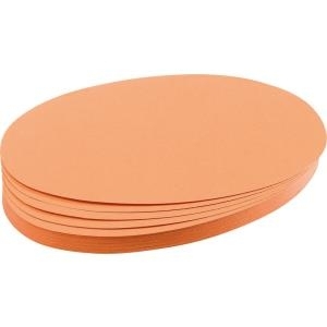 FRANKEN Moderationskarte, Oval, 190 x 110 mm, orange 100% Altpapier, 130 g/qm (UMZ 1119 05)