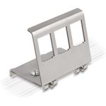 Delock Keystone Metall Halterung 3 Port für Hutschiene (88139)