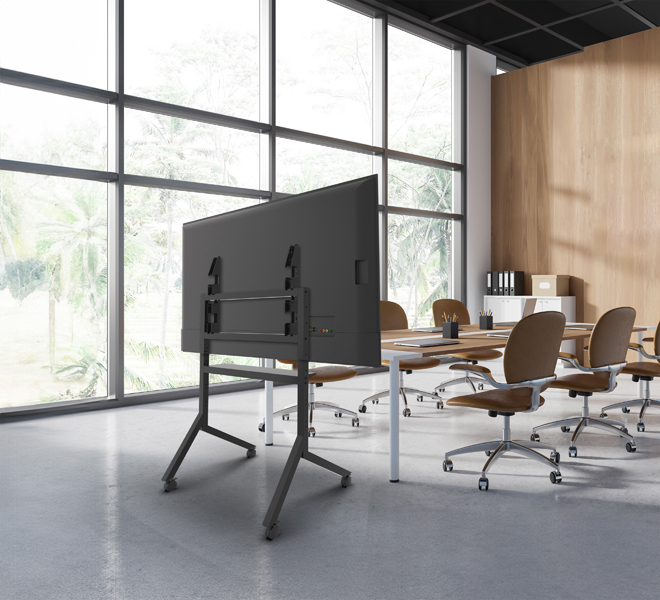 B-TECH Momentum BT8545/B Displaywagen für 55"–86" 900x600 mm 100 kg Schwarz