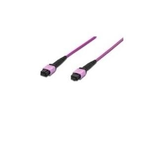 Assmann/Digitus FIBER OPTIC PATCHCORD OM4 2M DIGITUS LWL Patchkabel, MPO auf MPO, Female, OM4, Multimode 50/125 µ, 2m, Methode A, Mantel:violett,Gehäuse:violett (DK-2566-02/4)
