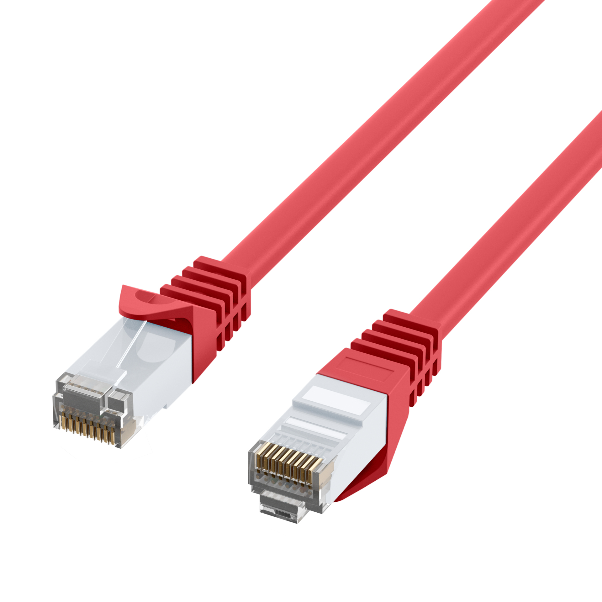 EFB-Elektronik RJ45 Patchkabel Cat.6 U/UTP LSZH CCA 0,25 m Rot