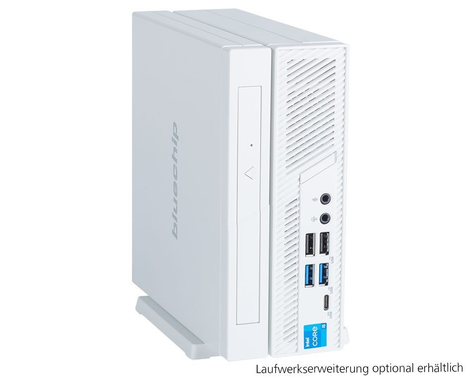 bluechip BUSINESSline S3159 Mini-PC Intel Core i5-14400 8 GB RAM 500 GB SSD Weiß