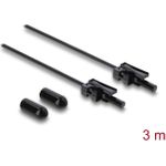 Delock LWL POF Kunststoff Kabel HFBR 4532-4532Z Simplex Stecker zu Simplex Stecker 3 m (91039)