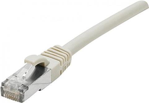 EXERTIS CONNECT Patchkabel Cat. 6A, U/UTP, Kupfer, grau, 10,0 m PoE-fähiges Patchkabel mit Rastnasen