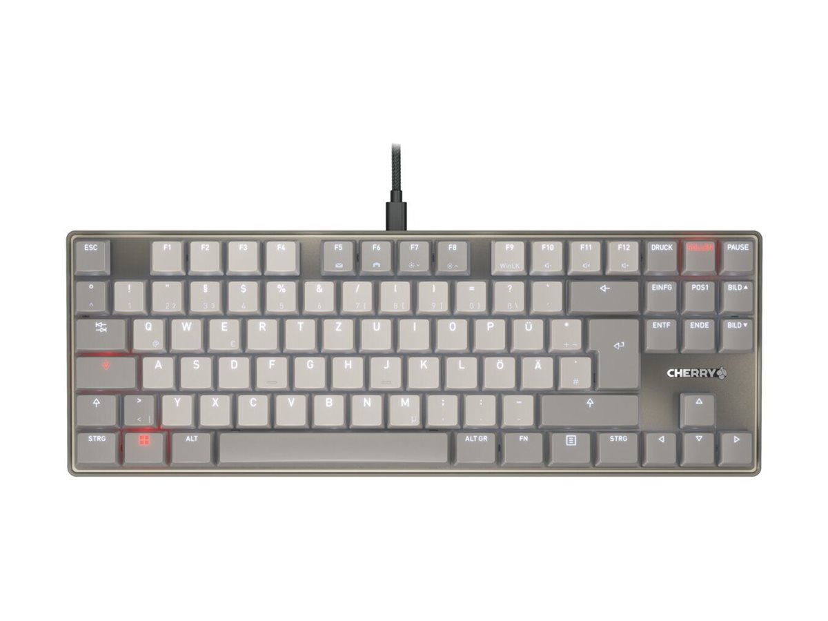 CHERRY KC 500 MX LP TKL Mechanische Tastatur QWERTZ Grau