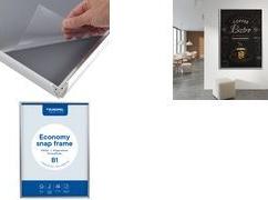 EUROPEL Plakatrahmen Economy, DIN A3, 25 mm, silber eloxiert aus eloxiertem Aluminium, abgerundetes Rahmenprofil 25 mm, - 1 Stück (355093)