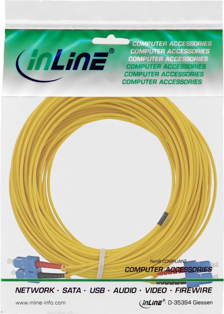 InLine Patch-Kabel SC Single-Modus (M) zu SC Single-Modus (M) (82910)